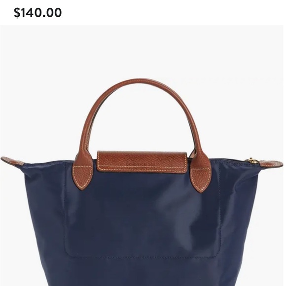 Longchamp Small Le Pliage Original Top Handle Bag -Navy - Picture 3 of 9